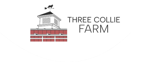 A logo of three colonies farm